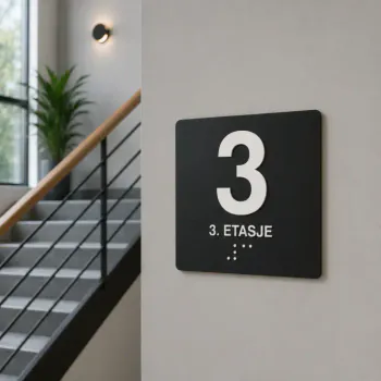Hovedbilde Taktile etasjeskilt